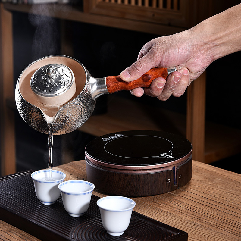 煮茶器陶瓷电磁炉电陶炉两用煮茶炉茶具银茶壶茶养生壶公杯温茶器