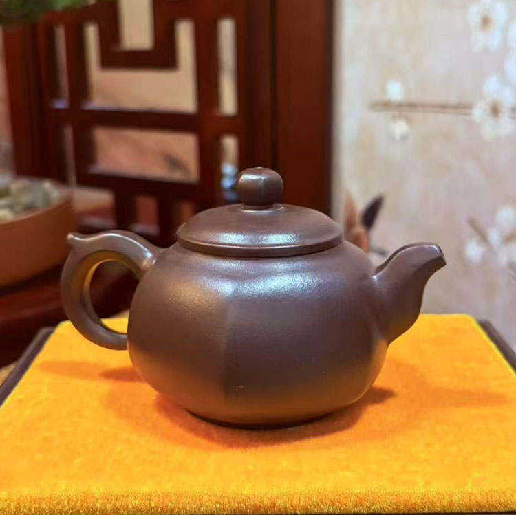 原矿手工紫砂壶工艺美术师制160ml (天眼父子一对一加持)